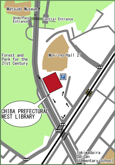 Guide to Chiba Prefectural West Library