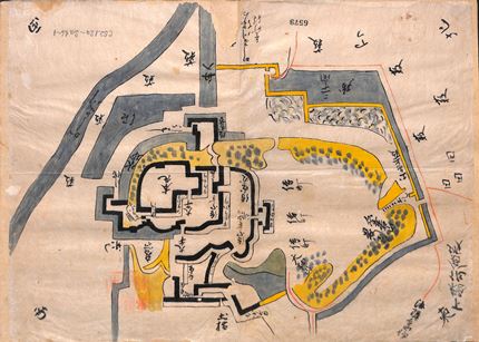 下総佐倉城絵図