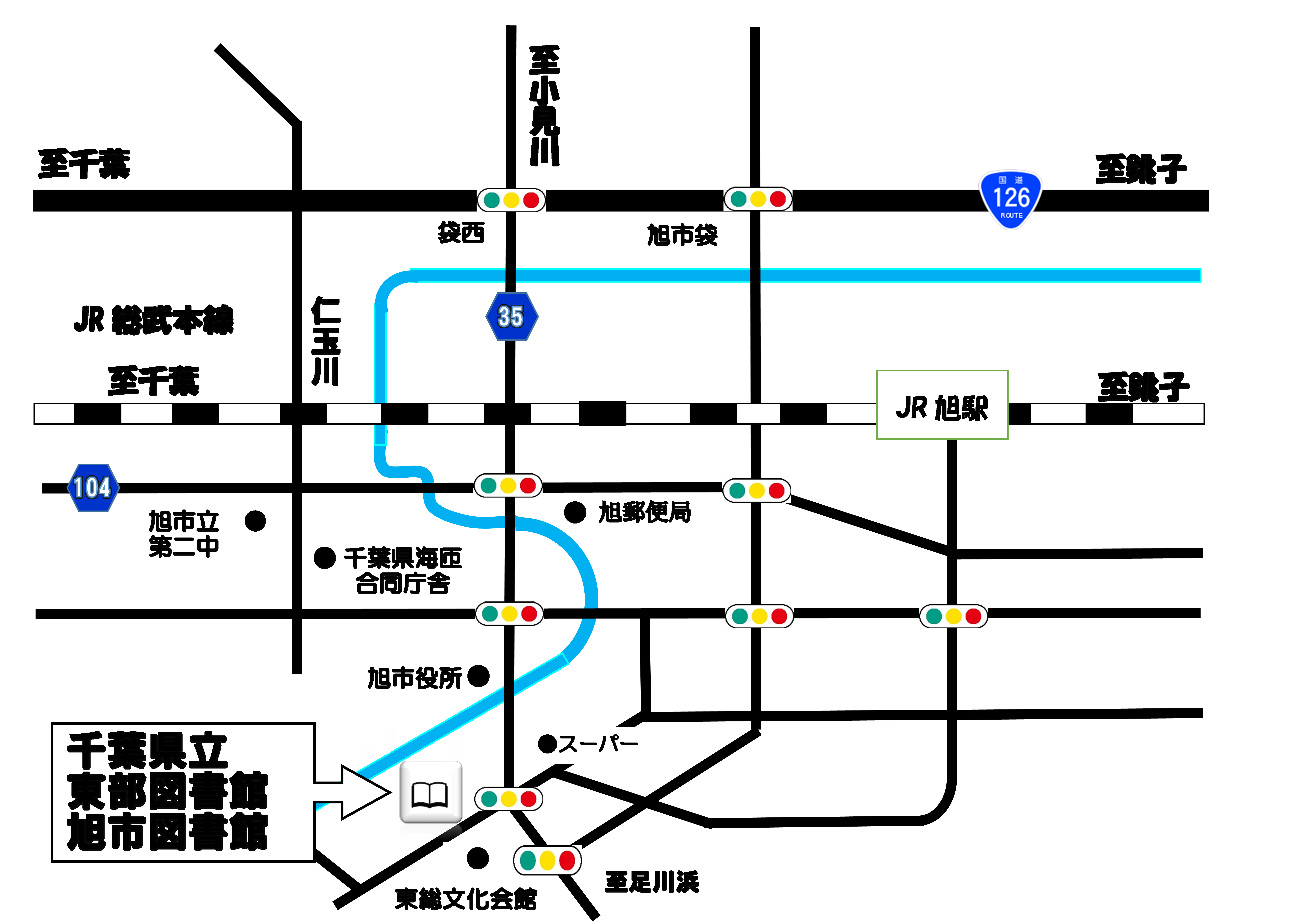 東部図書館 広域図