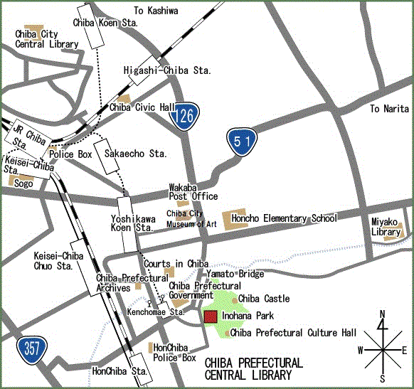 Guide to Chiba Prefectural Central Library