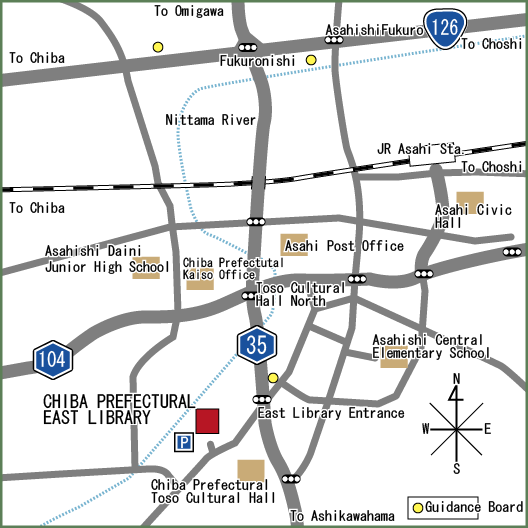 Guide to Chiba Prefectural East Library