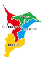 千葉県内各エリアの紹介（区分図）