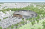 実施設計に掲載している新館外観イメージ