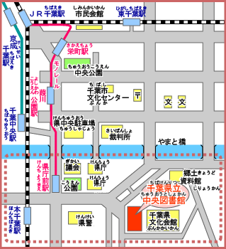 図書館への地図